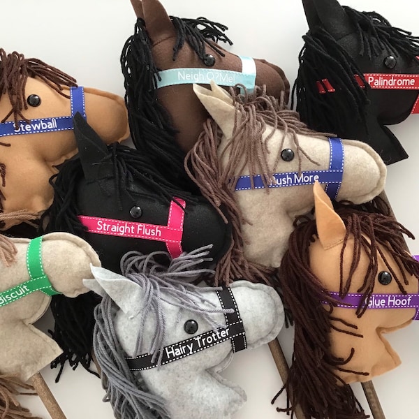 Wooden Stick Horse Etsy