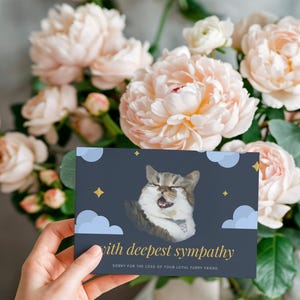 Pet Custom Loss Sympathy Card Heartfelt Dog Bereavement Card for Grief Mourning, and Pet Condolences, Comfort for the Death of a Beloved Dog