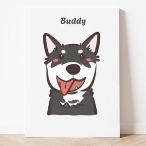Custom Cute Portraits Using Pet Photo Personalized Digital Dog Portraits Cat Portraits Custom Dog Portraits Custom Pet Memorial Art