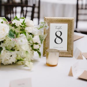Wedding Table Numbers Wedding Reception Table Numbers For Wedding White Table Numbers Black Table Numbers Wedding Table Number Template