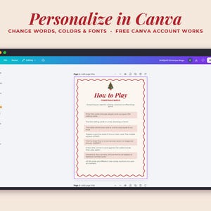 The template open in the Canva editor, ready to personalize.