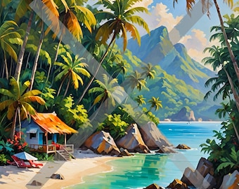 22 PNG / paisajes oceánicos y tropicales / fondo de pantalla de computadora / paquete de fondos de pantalla / lindo fondo de pantalla de escritorio / MacBook / Windows