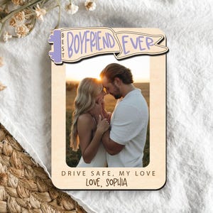 Custom Photo Boyfriend Ever Wooden Sign, Couple Sign, Happy Wedding Wooden Sign, Valentine’s Day Gift, Gifts for Boyfriend 2025 Sign