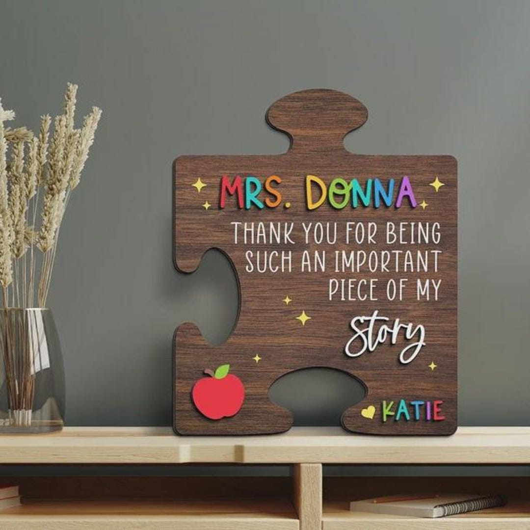 Teacher Appreciation Sign, Personalized Teacher Gifts, Thank You Gift ...