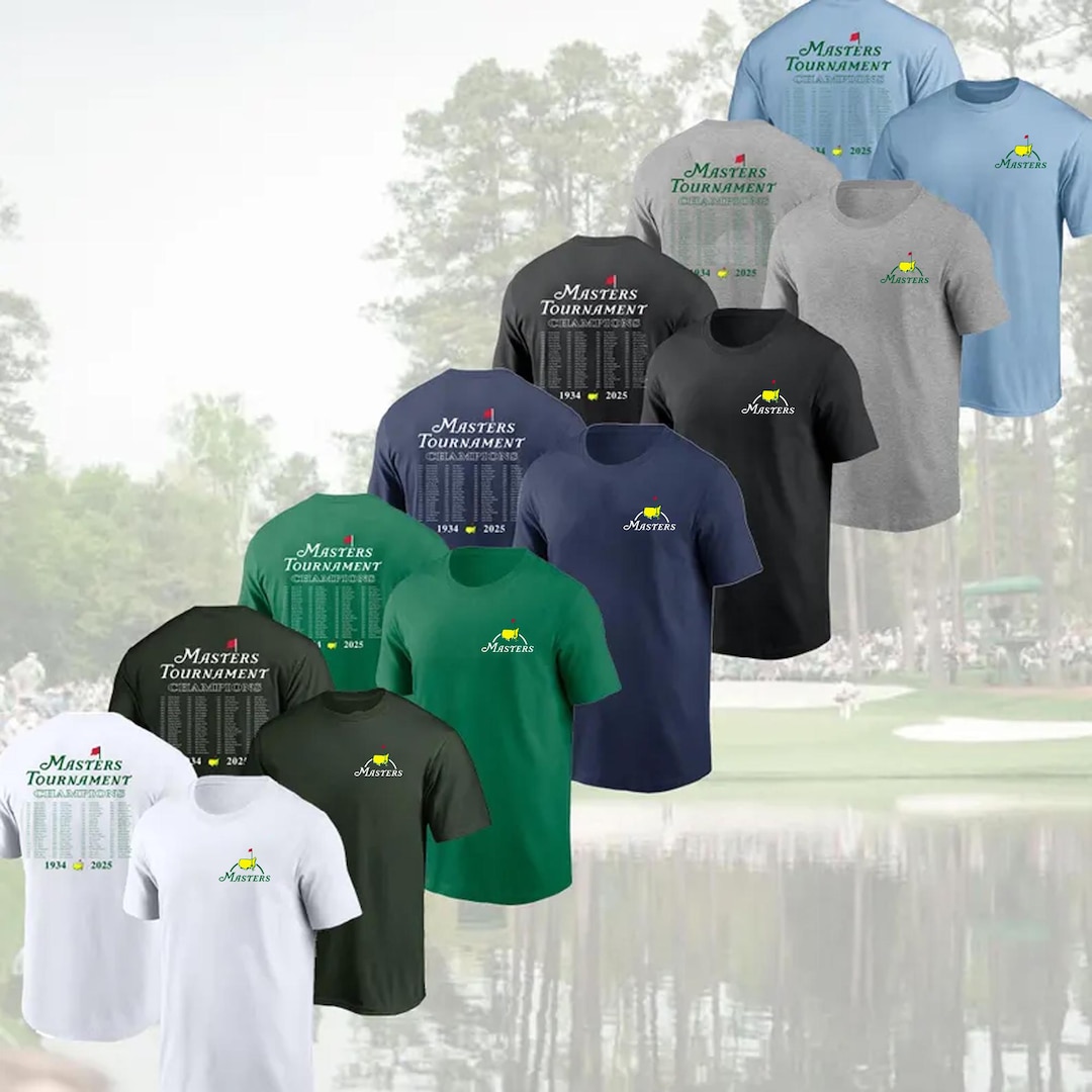 2025 Masters Golf T-shirt, the Masters Golf Tournament Augusta National ...