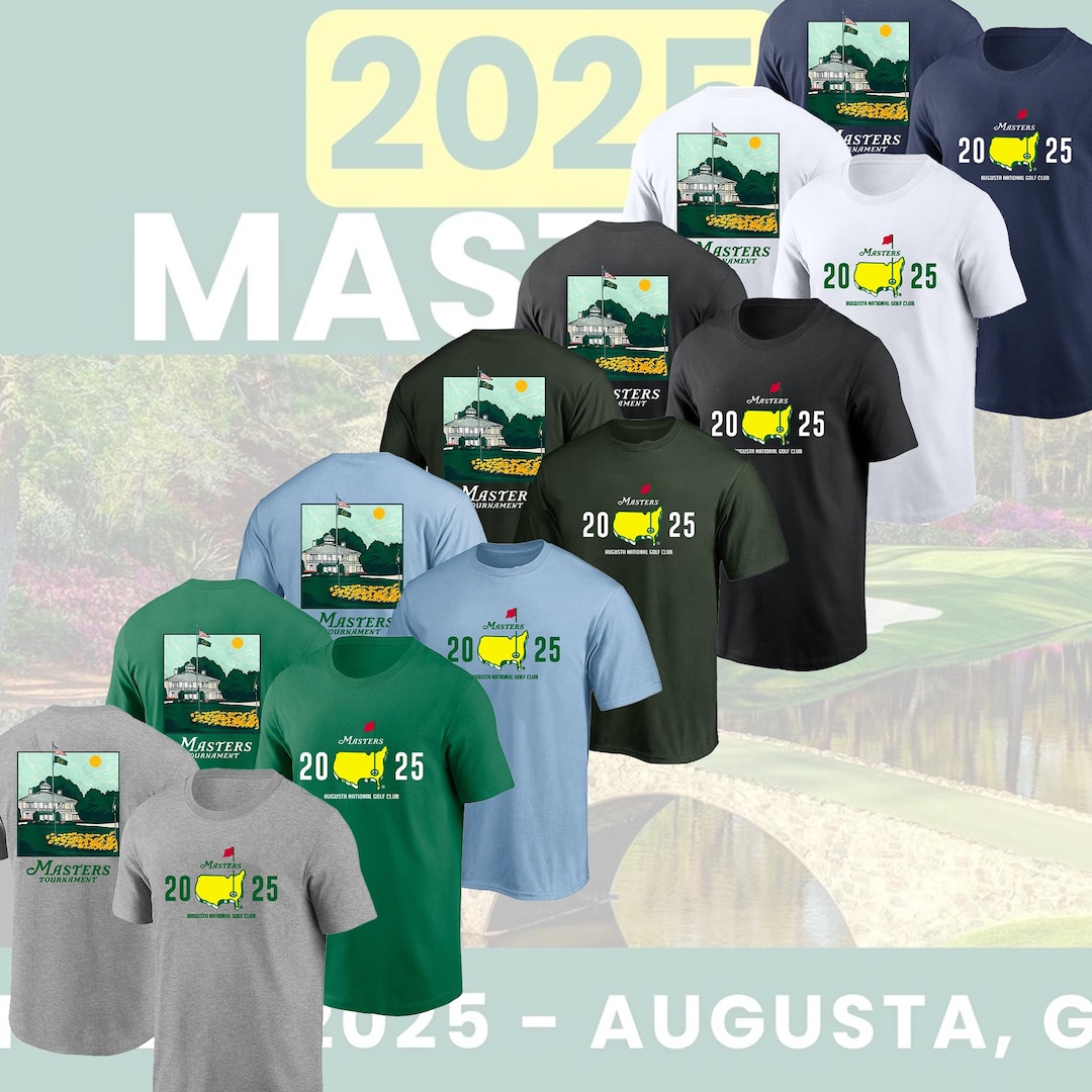 The Masters Golf Tournament Augusta National T-shirt, 2025 Masters Golf ...
