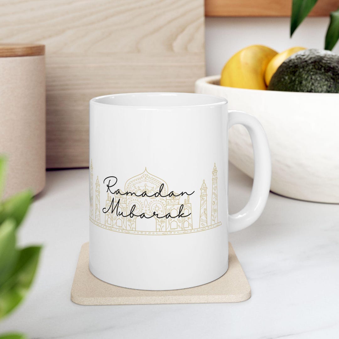 Islamic Ceramic Mug, Ramadan Mubarak, Ramadan Gifts, Muslim Coffee Cup ...