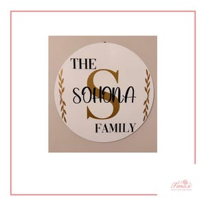 Custom Family Name Wood Sign: Personalized Home Decor