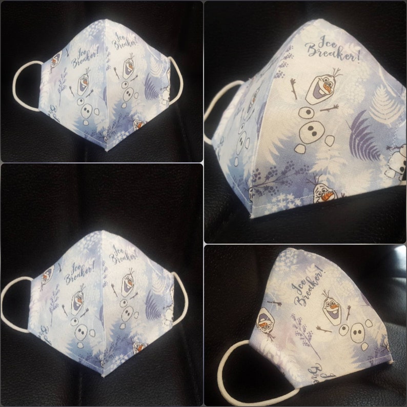 child olaf print face mask face mask for kids etsy