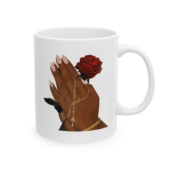 Dena Rose Praying Hands Mug