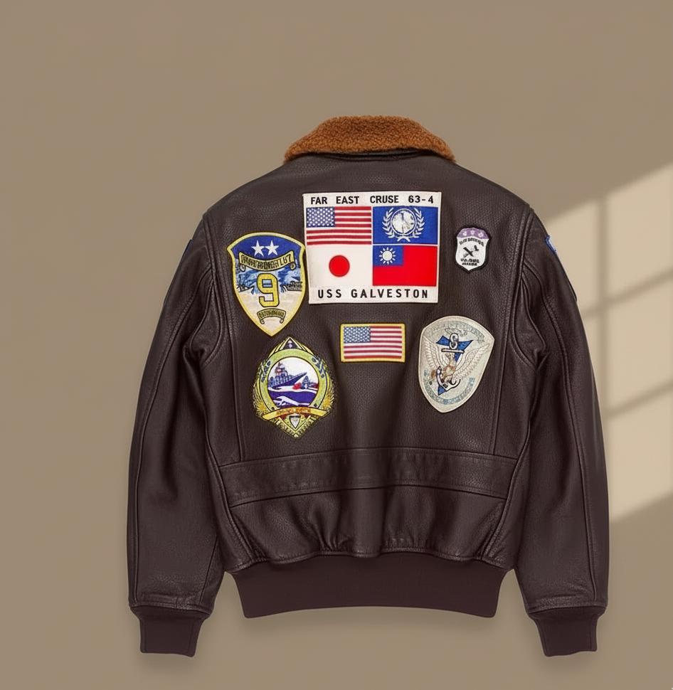 Handmade Men's G1 Leather Bomber Jacket | Aviator Pilot Jacket