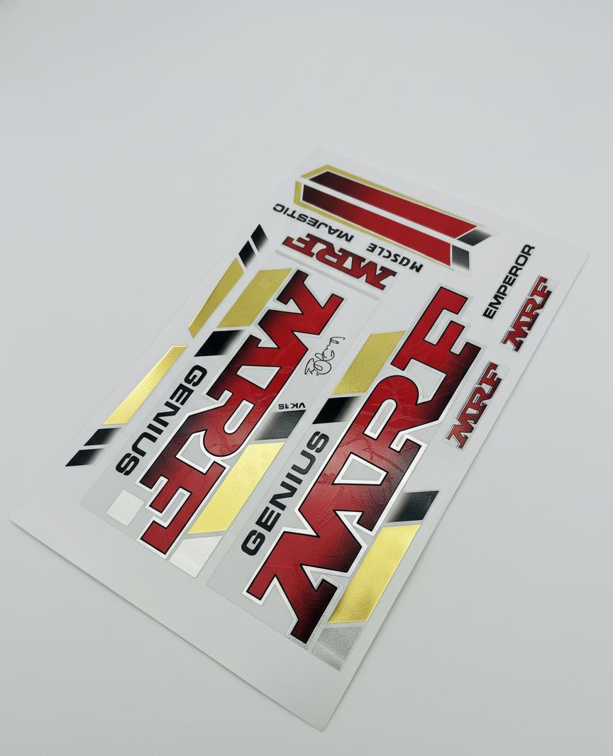 AYN Cricket Bat Sticker 3D Embossed English Willow Fiber Tape Sports