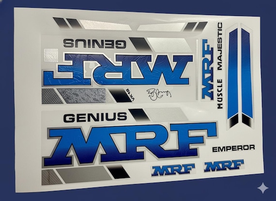 VK18 MRF Cricket Bat Sticker | 3D Muscle Decal - Etsy