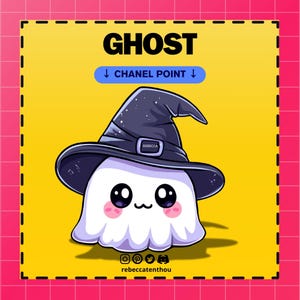 Ghost Channel Points für Twitch, Twitch Channel Point, Twitch Emotes, Cute Channel Points, Channel Point Icon, Channel Point