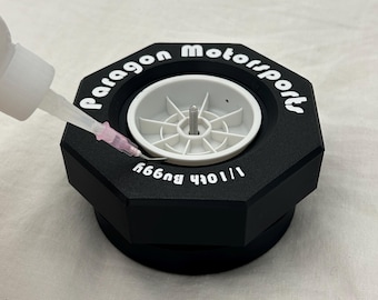 Gabarit de collage de pneu 1/10e pour buggy RC (tapis + saleté)