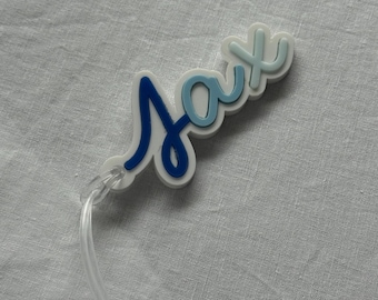 Acrylic kids Bag Tag| colourful Bag Tag | Personalised bag tag for kids | custom Kinder Bag Tag| Kids School Bag Tags