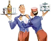 1947 PM Whiskey Liquor RCA Victor Christmas Advertisement Print Ad Poster Bar Pub Tavern Restaurant Bartender Man Cave Wall Art Home Decor