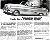 1952 Buick Car Advertisement Print Ad Poster Automobile Mechanic Shop Garage Typography Nostalgia Bar Pub Man Cave Wall Art Home Decor