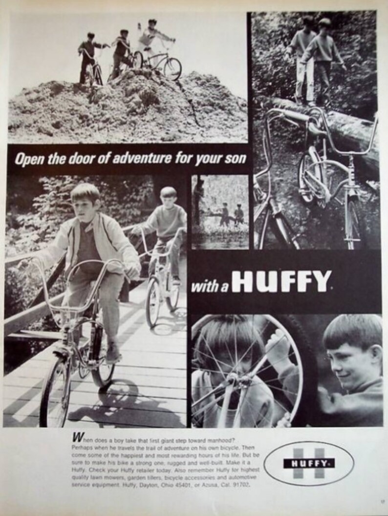 1970s Huffy Bicycle Advertisement Print Vintage Retro Home | Etsy