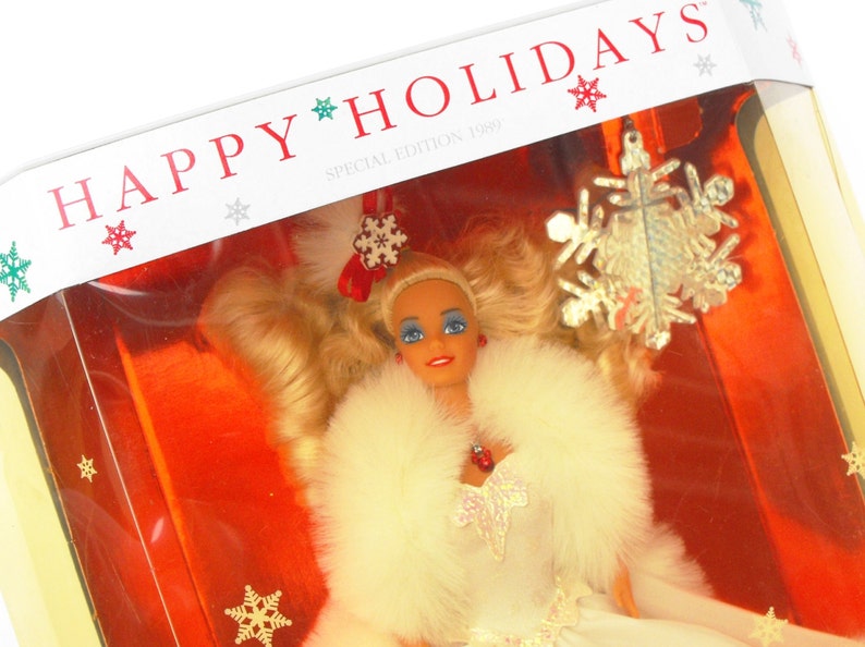 1989 Happy Holidays Barbie Doll Special Edition NIB