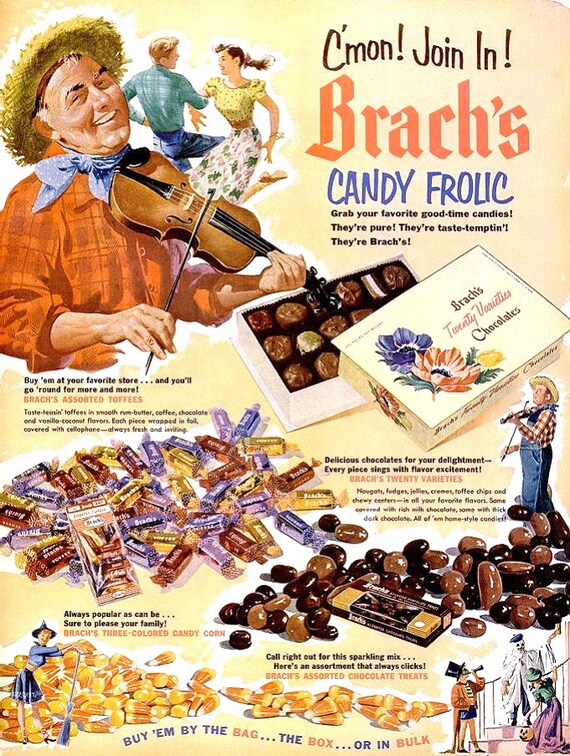 1952 Brach Van Candy Carnation Melk Soep Advertenties Etsy