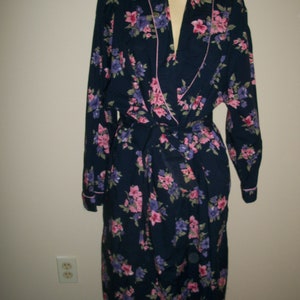 Vintage Cotton Floral Long Ribe