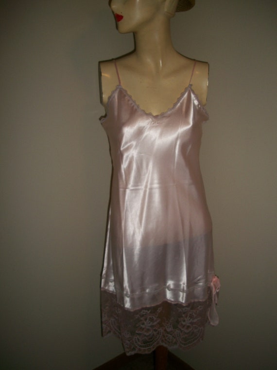 Vintage Pink Slip Dress Nightgown by 