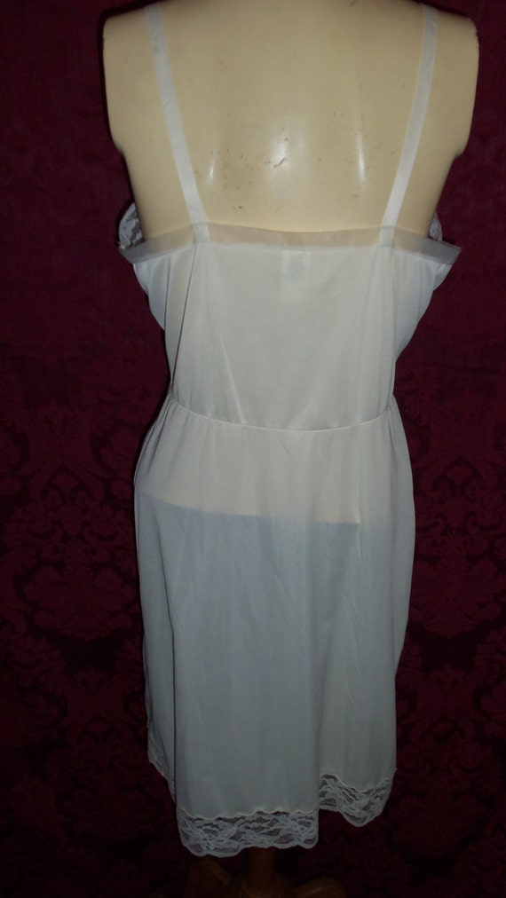 VIntage 50s Nylon and Lace Slip By Movie Star - image 3