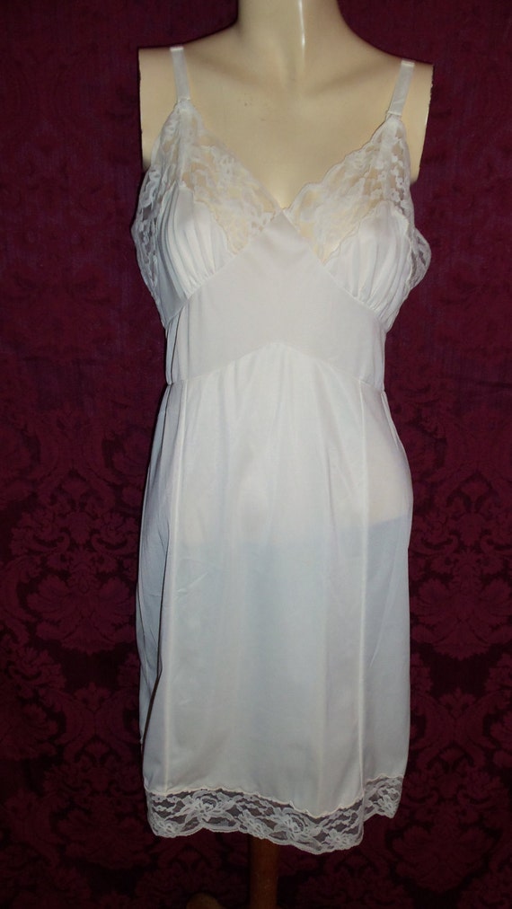 VIntage 50s Nylon and Lace Slip By Movie Star - image 1