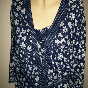 vintage Laura Ashley floral peignoir set robe and nightgown
