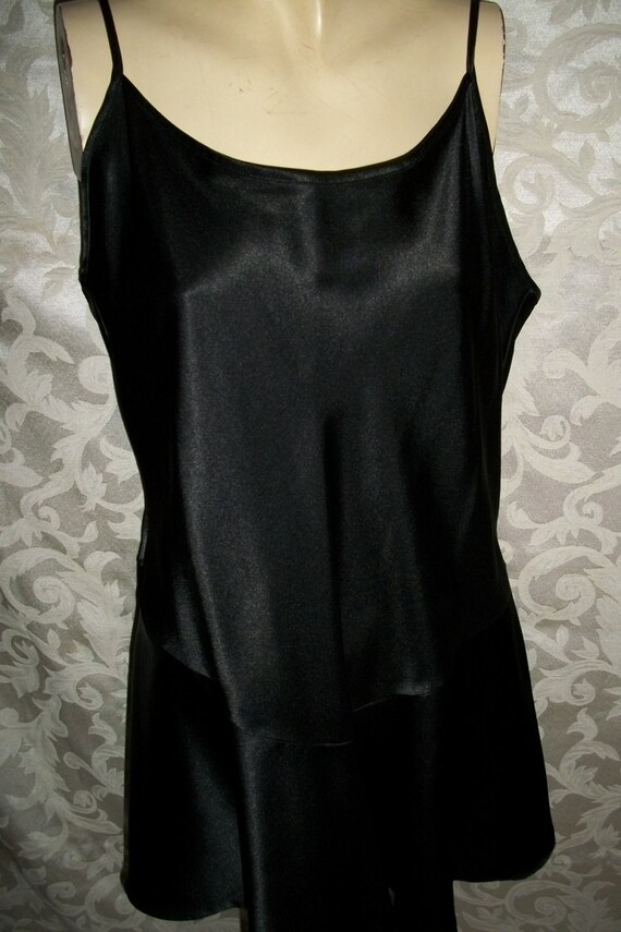VIctorias Secret Black Satin Nightgown Camisole C… - image 5