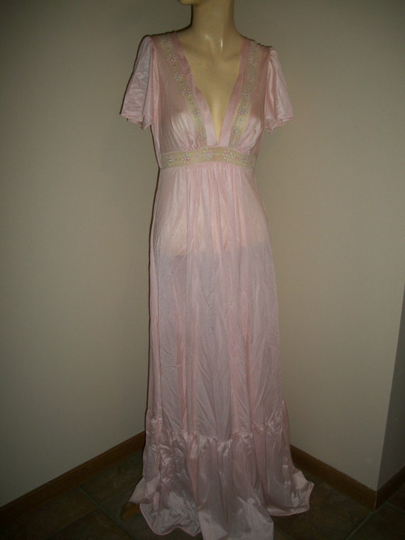 Vintage 70s Long Nightgown By Dutchess  Lord and … - image 1