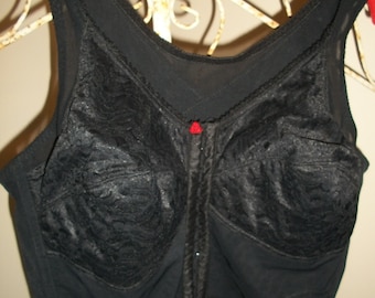 vintage black bra bustier size 40-DD