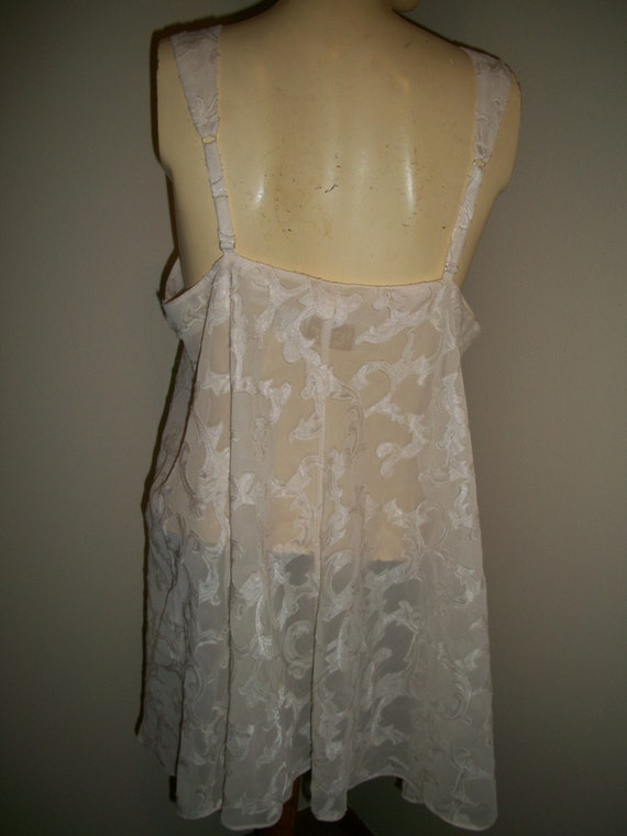 Vintage 80s Victorias Secret Babydoll Nightgown G… - image 3