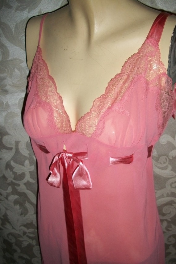 Victorias Secret Chiffon Lace and Silk Ribbon Cam… - image 4