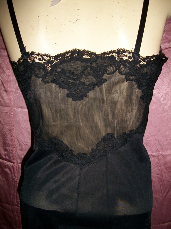 Vintage 50s Black Slip - image 3