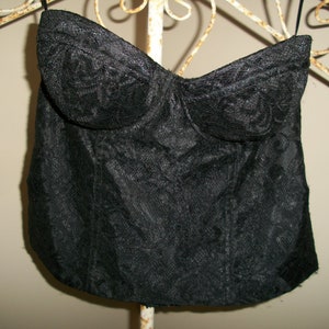 Black Lace Bustier By Guess