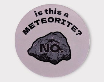 Is This A Meteorite? Sticker - Geology Rockhound Gift