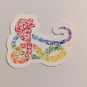 Tribal Cobra Sticker: Original Snake Artwork, Water Bottle Decorations, Gifts for Reptile Lovers