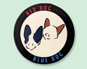 Red and Blue Heeler Sticker | Australian Cattle Dog Decal