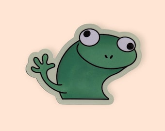 Lizard Meme Sticker: Reptile Lover Gift, Water-Resistant