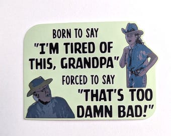 I'm Tired of This Sticker | Holes Jokes, Classic Movies, Original Design, Millennial Meme, Laptop  Kindle Tablet Decoration, Water Bottle