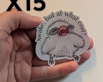 Baby Falcon Sticker Pack: San Antonio Zoo African Pygmy Falcon, Bird Lover Gift