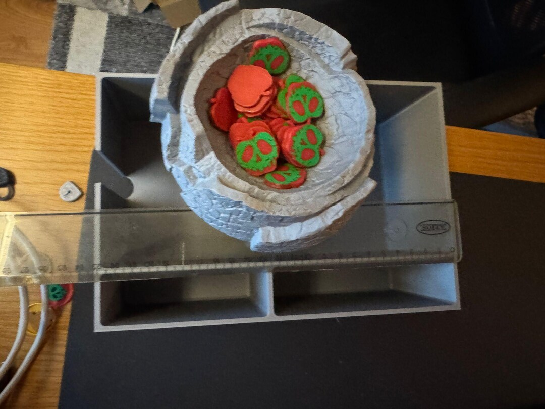 Villainous - 3d Parts | Poison Apple Tokens and Cauldron - Etsy
