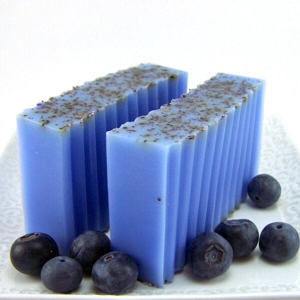Blueberry Goats Milk Soap Bar by WickedSoaps