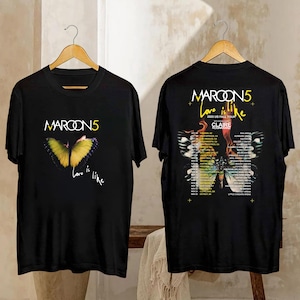 MAROON5 マルーンファイブ 2015 WORLD TOUR T-Shirt Maroon 5 TOUR