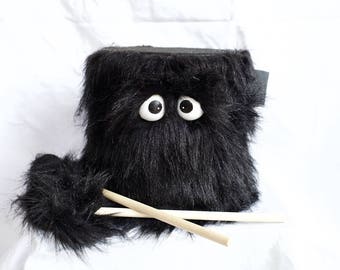 Kids Drum - Furry Black Handmade Durable Eco-Friendly Fun Coolest Marching Drums For Kids 'BLAST BUDDY'