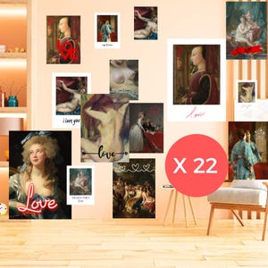 Impression Saint-Valentin - Art Mural Imprimable, Carte Postale & Affiche A4 - Art Love, Décoration Mignonne PNG JPG CMJN