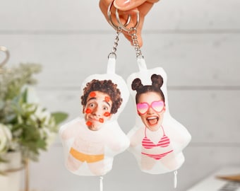 Custom Photo Pillow, Head Cushion, Picture Pillow, Boyfriend Face Pillow Doll, Christmas Gift, Wedding Gift, Gift for Couple, Birthday Gift
