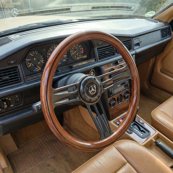 Real Wood Universal Steering Wheel for Mercedes Benz R107 W114
